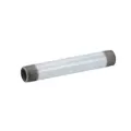 1-1/4" x 4-1/2" Threaded Galvanized Steel Schedule 40 Pipe Nipple | NPG012X045