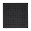 1/2" NPT 7" x 7" x 27/32" Brass Ball Joint Matte Black Square Raincan Showerhead | PPF973228B