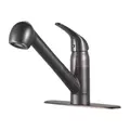 1/2" NPSM 10" x 9-7/8" Brass Tuscan Bronze 1-Handle Pfirst Series Pull-Out Kitchen Faucet | PPFG13310YY