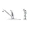 1/2" NPSM 10" x 6-5/16" Brass Polished Chrome 1-Handle Pfirst Series Kitchen Faucet | PPFG1344444