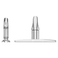 1/2" NPSM 10" x 6-5/16" Brass Polished Chrome 1-Handle Pfirst Series Kitchen Faucet | PPFG1344444