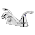 9-5/16" x 3-1/2" Metal Polished Chrome 2-Handle Pfirst Series Centerset Bathroom Faucet | PPFLG1436100
