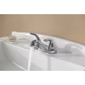 9-5/16" x 3-1/2" Metal Polished Chrome 2-Handle Pfirst Series Centerset Bathroom Faucet | PPFLG1436100