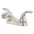 9-5/16" x 3-1/2" Metal Brushed Nickel 2-Handle Pfirst Series Centerset Bathroom Faucet | PPFLG143610K