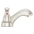 9-5/16" x 3-1/2" Metal Brushed Nickel 2-Handle Pfirst Series Centerset Bathroom Faucet | PPFLG143610K