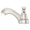 9-5/16" x 3-1/2" Metal Brushed Nickel 2-Handle Pfirst Series Centerset Bathroom Faucet | PPFLG143610K