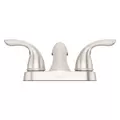9-5/16" x 3-1/2" Metal Brushed Nickel 2-Handle Pfirst Series Centerset Bathroom Faucet | PPFLG143610K