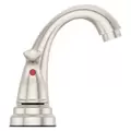 1/2" NPSM 9-11/32" x 5-15/16" Metal Brushed Nickel 2-Handle Pfirst Series Centerset Bathroom Faucet | PPFLG148700K