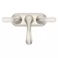 1/2" NPSM 9-11/32" x 5-15/16" Metal Brushed Nickel 2-Handle Pfirst Series Centerset Bathroom Faucet | PPFLG148700K