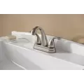 1/2" NPSM 9-11/32" x 5-15/16" Metal Brushed Nickel 2-Handle Pfirst Series Centerset Bathroom Faucet | PPFLG148700K