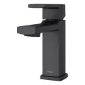 1/2" NPSM 5-15/16" x 1-9/16" Metal Matte Black Deckard Series Single Control Bathroom Faucet | PPFLG42DAPB