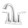 9-9/32" x 6-3/4" Metal Polished Chrome 2-Handle Weller Series Centerset Bathroom Faucet | PPFLG48WR0C