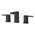 1/2" NPSM 4-5/8" Metal Matte Black 2-Handle Deckard Series Widespread Bathroom Faucet | PPFLG49DAPB