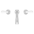 6-23/32" Metal Polished Chrome 2-Handle Weller Series Widespread Bathroom Faucet | PPFLG49WR0C