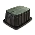 Rain Bird VB Jumbo Rectangular Valve Box with Locking Green Lid | RBBVBJMBH