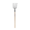 48" Hardwood Handle 6 Tines Manure Fork | STR49278
