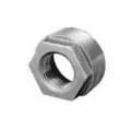1-1/2" x 1-1/4" MNPT x FNPT Black Malleable Iron Hexagonal Bushing | TFBBH212