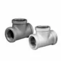 1-1/4" FNPT Black Malleable Iron Tee | TFBT012