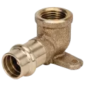 3/4" Solder Cup x FIP Bronze 90 Degrees 707-3-5 Series Drop Elbow | SFB90CFDE007LF