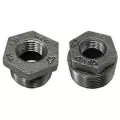 1" x 3/4" FNPT x MNPT Black Malleable Iron 383 Series Domestic Bushing | TFBBH131D
