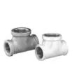 3/4" x 3/4" x 1" Female Threaded Black Malleable Iron Bullhead Bullhead Tee | TFBT102