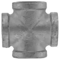 1" FPT Galvanized Malleable Iron Cross | TFGCR010