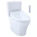 6-3/8" x 15-1/2" x 13-1/8" Cotton White Vitreous China with Cover For Toilet Bowls with Auto Flush Aquia IV Series Dual Flush Toilet Tank | TOTST446EMA01