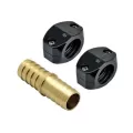 5/8" Stainless Steel And Ed Zinc/Brass Super Heavy-Duty Series With Clamp Hose Coupling Mender |  HR-58C