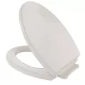 18-1/2" x 14" Sedona Beige Polypropylene with Cover For Elongated Toilet Bowls SoftClose Series Elongated Front Toilet Seat | TOTSS11412