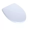 18-5/8" x 14-1/16" Cotton White Polypropylene with Cover with Cover For Toto Washlet+ Toilets SoftClose Series Elongated Front Toilet Seat | TOTSS12401