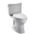 7-5/8" x 17-1/4" x 14" Cotton White Vitreous China with Cover For Toilet Bowls Drake II Series Left Hand Trip Lever Toilet Tank | TOTST454E01