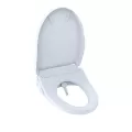 20-11/16" x 15-1/16" Cotton White Plastic Washlet S550E Series Contemporary Elongated with Cover Bidet Seat | TOTSW305601