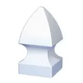 7-3/4" Vinyl White Gothic Post Cap | VCGC4W