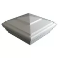 2-3/4" Vinyl White Classic Post Cap | VCNECC4W