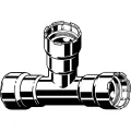 3/4" Press Carbon Steel 6618 Series Tee | VGA25306
