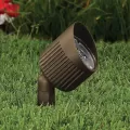 LED Black Die-Cast Copper-Free Aluminum Landscape Series 3003 Model Flood Beam Low Voltage Medium Shroud Up and Accent Light | VISGR3003BWFLM