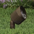 LED Architectural Bronze Die-Cast Copper-Free Aluminum Landscape Series 3003 Model Low Voltage Medium Shroud Up and Accent Fixture | VISGR3009ZWWFM