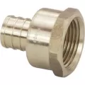3/8" x 1/2" Crimp x FIP Lead-Free Brass V5012ZL Series Adapter | VGA46323