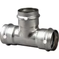 1" x 1" x 1/2" Press 304 Stainless Steel 6018 Series Tee | VGA85642