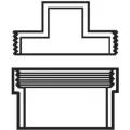 PVC Cleanout Adapter 3 in. Slip x FIP with Plug | D112030