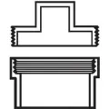 PVC Cleanout Adapter 6 in. Slip x FIP with Plug | D112060