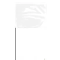 4" x 5" White 100/Bundle Marking Flag | FLG4X5WHITE
