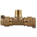 1" CTS Compression x CTS Compression x MNPT Lead-Free Brass 74762-22 Series Tee | MCD5120010