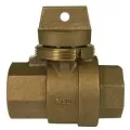 1" FNPT Brass 76105 Series Minneapolis Pattern Ball Valve Curb Stop | MCD5129192