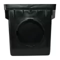 12" x 12" Square Polypropylene Black Catch Basin | NDS1203