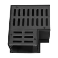 4-1/4" x 4-1/2" PVC Gray w/Grate Fabricated 90 Degrees Elbow | NDS5380