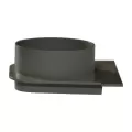 5" Spigot Gray PVC Pro Series Deep Profile End Cap | NDS813