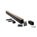 2-1/4" X 6' Sand With PVC Channel Grate (2) End Caps (2) Anchor Clips (1) Coupling And (1) Bottom Outlet Slim Channel Kit |  9206SKIT