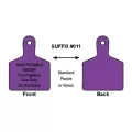 Purple NON-POTABLE WATER For Irrigation Use Only Do Not Drink Single Sided Valve Identification Tag | CSTIDMAXP1NP011