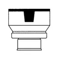 ADS Nyloplast Drain, Inline PVC with Square-Hinged Grate 12" x 12" | DFE2712AG12N